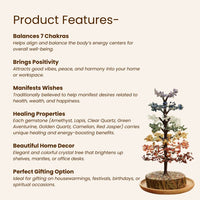 7 Chakra Crystal Gemstone Wishing Tree