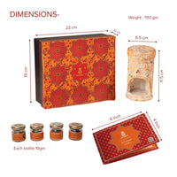 Sugandh Sutra Natural Bakhoor Fragrance Ritual Kit with Hand-Carved Soapstone Burner – Set of 4 (45 ml each)