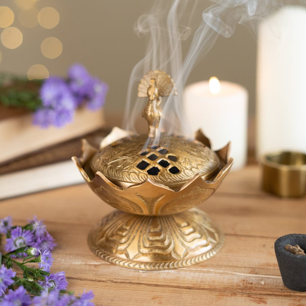 MNL Incense Holders Lotus Loban Lamp