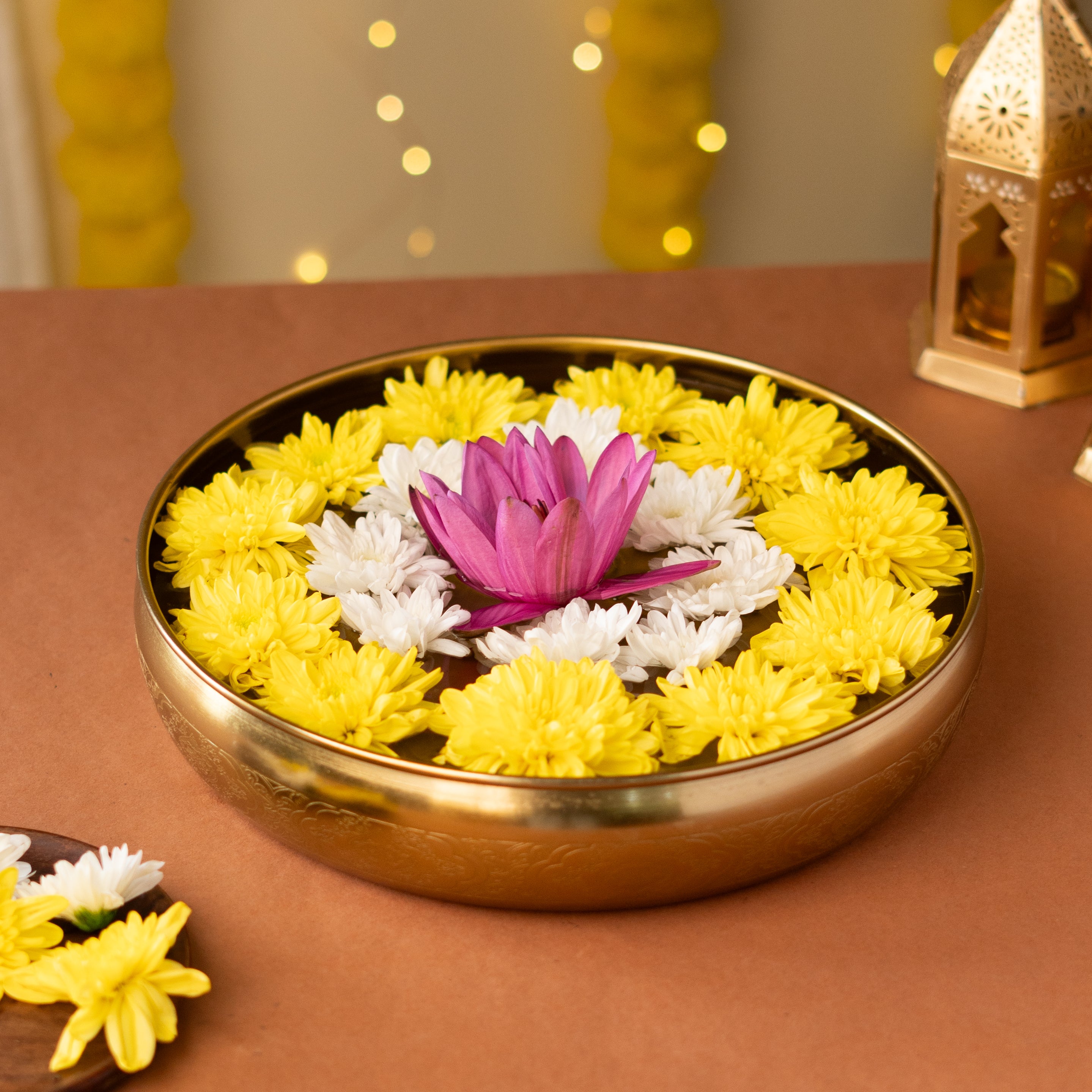 Maitri Brass Plated Urli