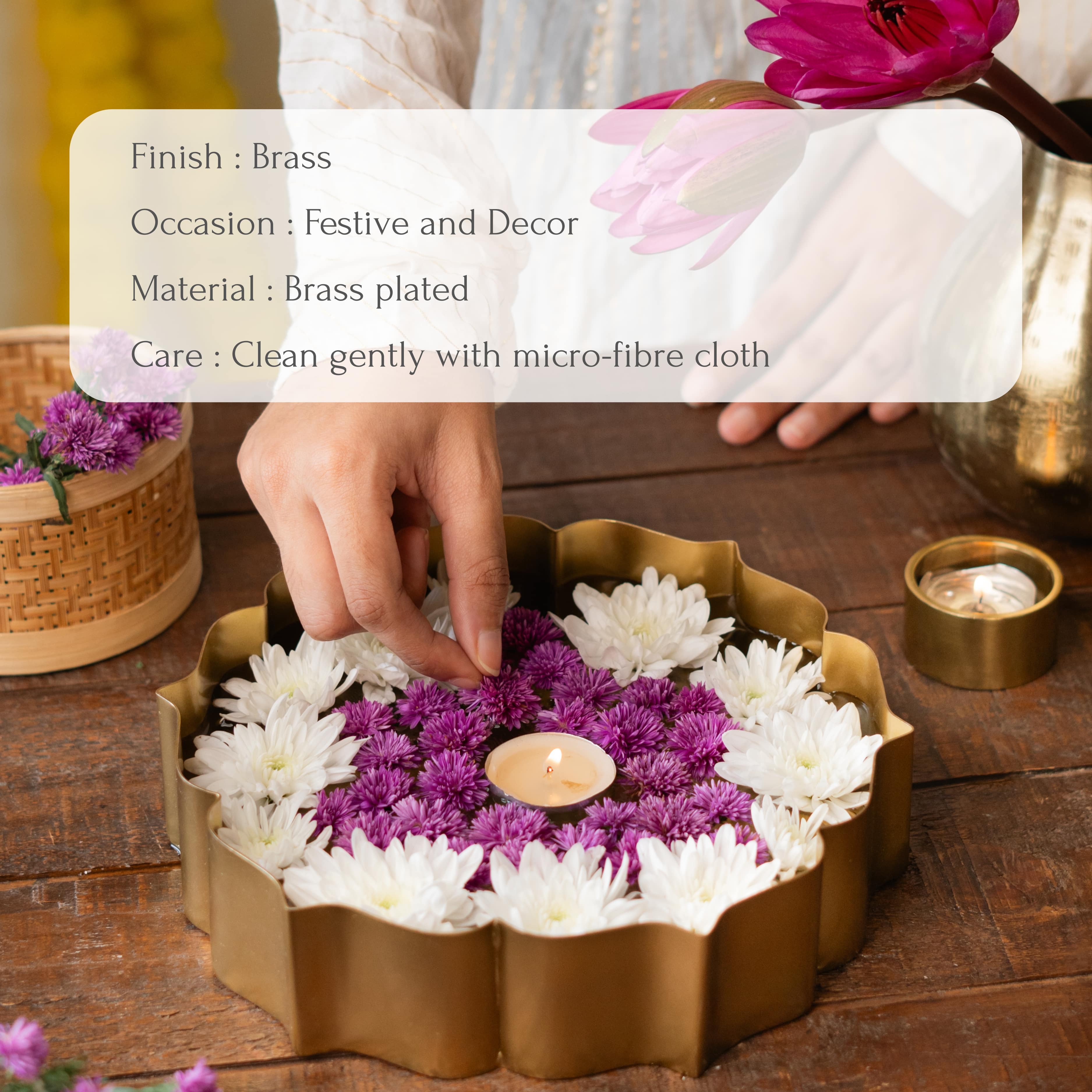 Brass Plated Sitara Urli