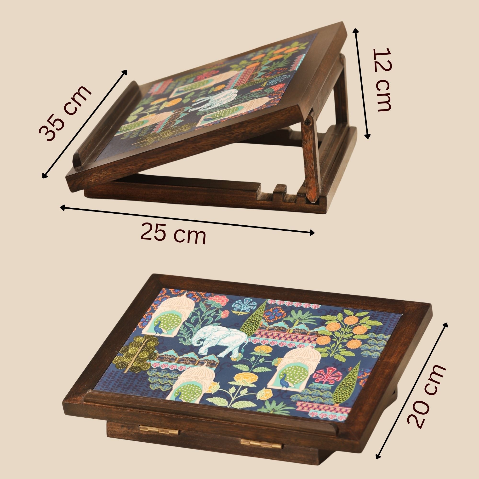 Exotic Forest Wooden Laptop Stand