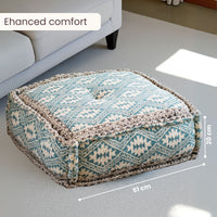 Hand Block Print Square Floor Cushions