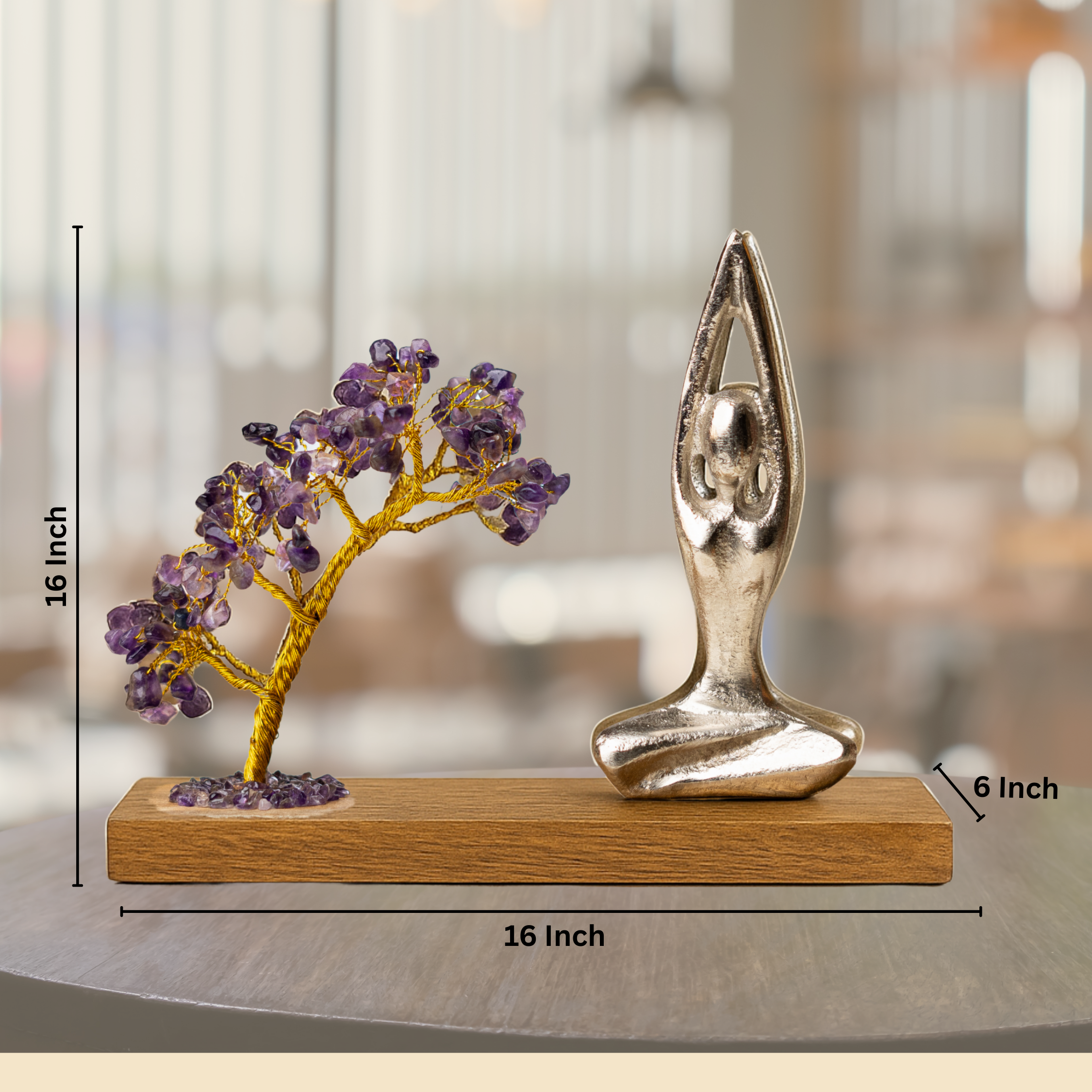 Namaste Crystal Tree - Amethyst