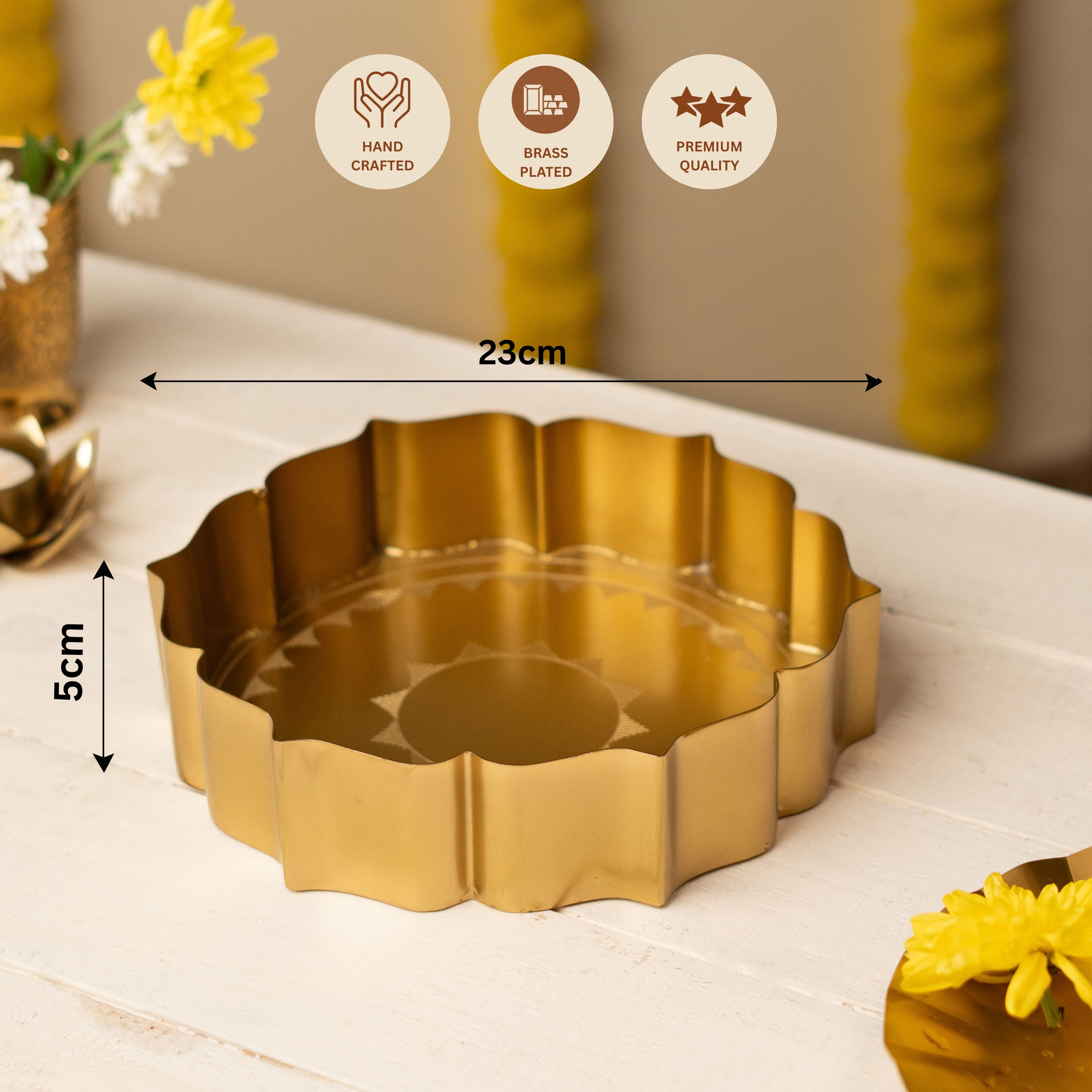 Brass Plated Sitara Urli