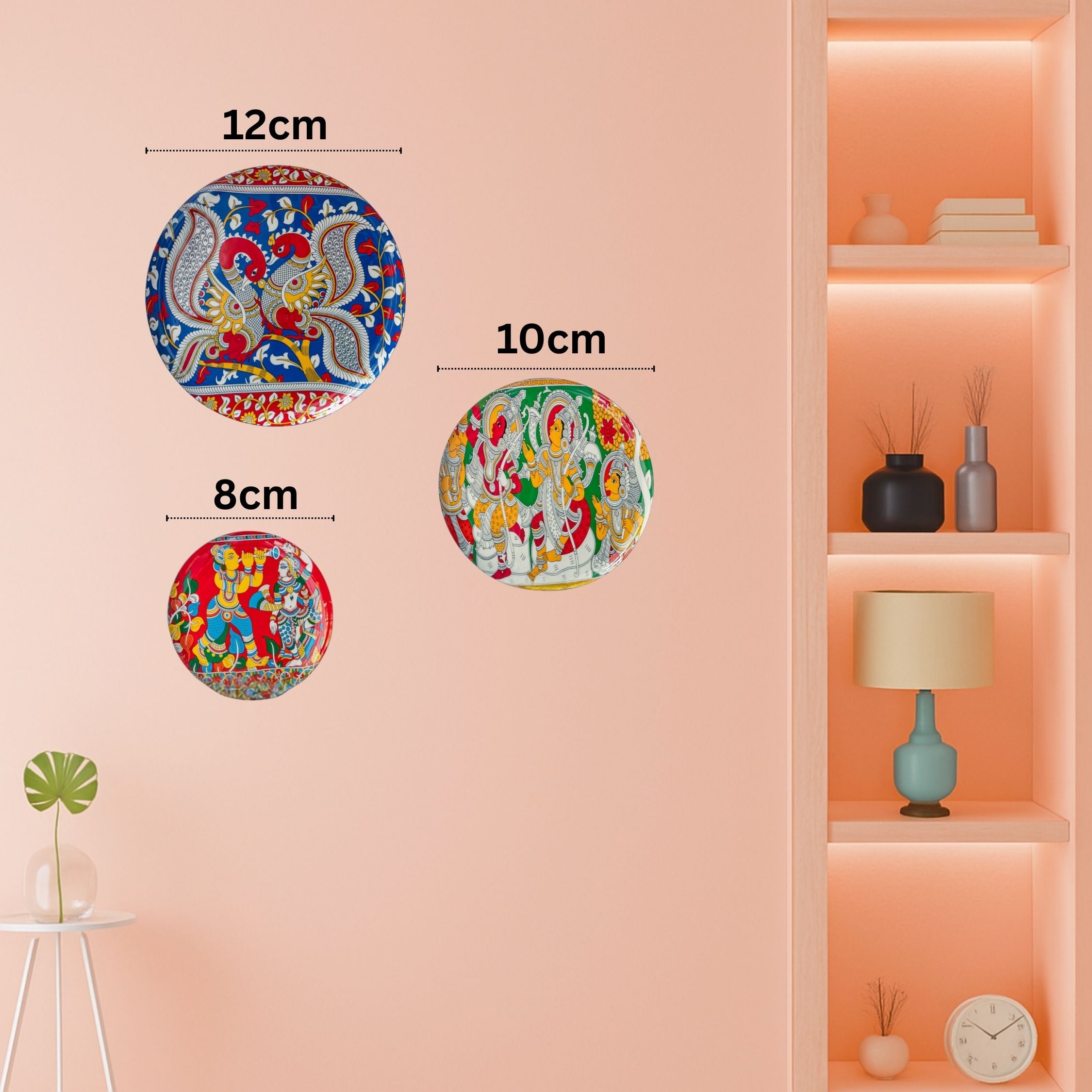 Kalamkari Wall Plates- Set of 3