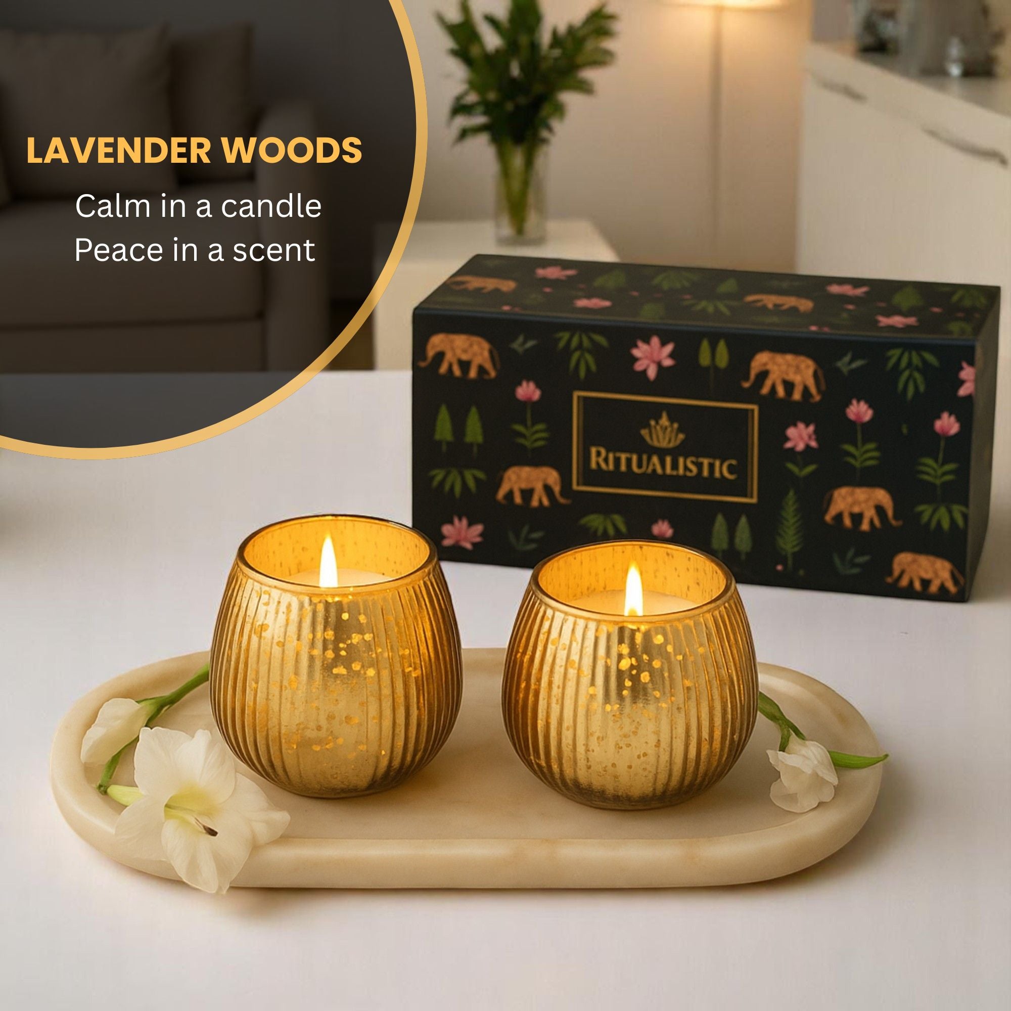 Scented Premium Soy Wax Candle - Set of 2