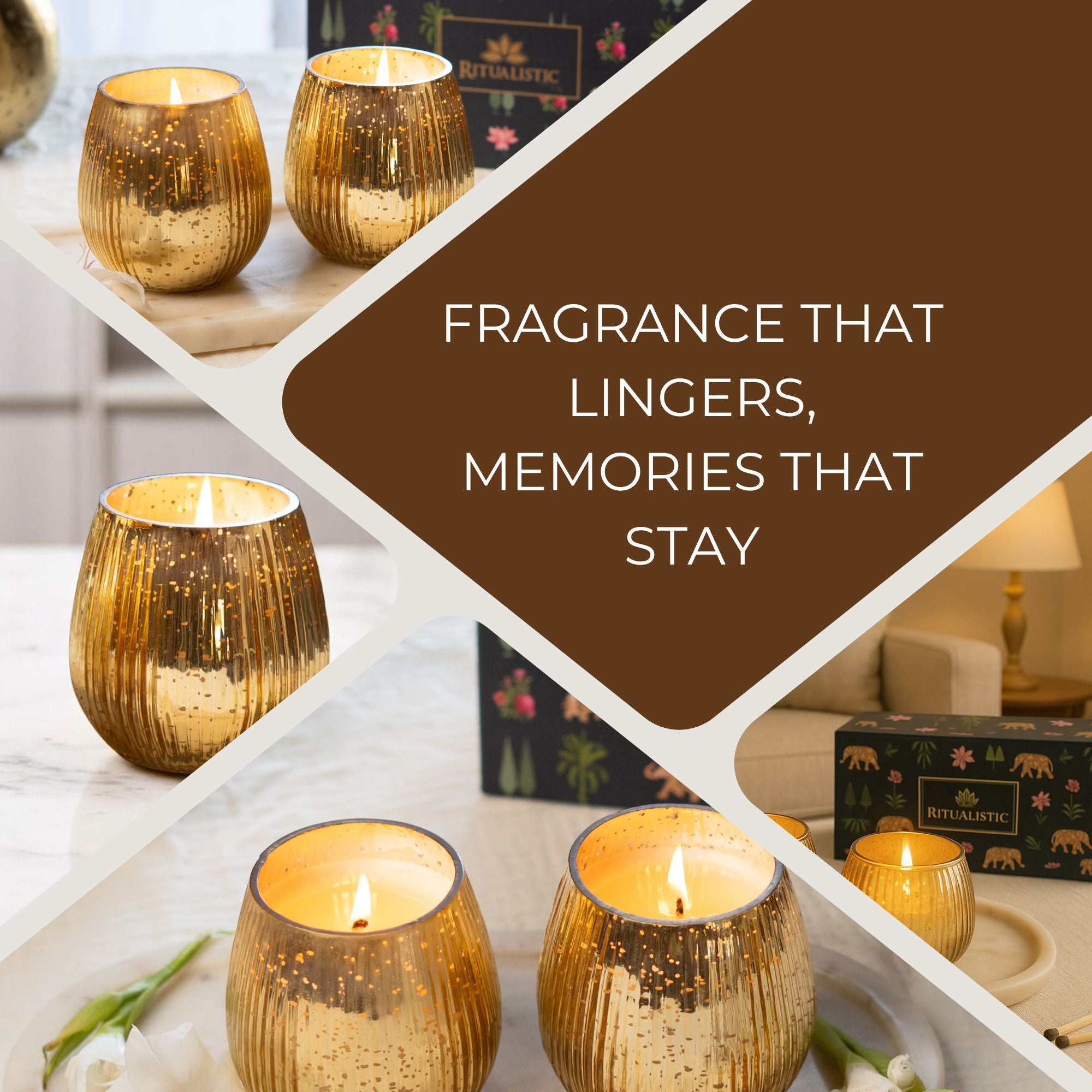 Scented Premium Soy Wax Candle - Set of 2