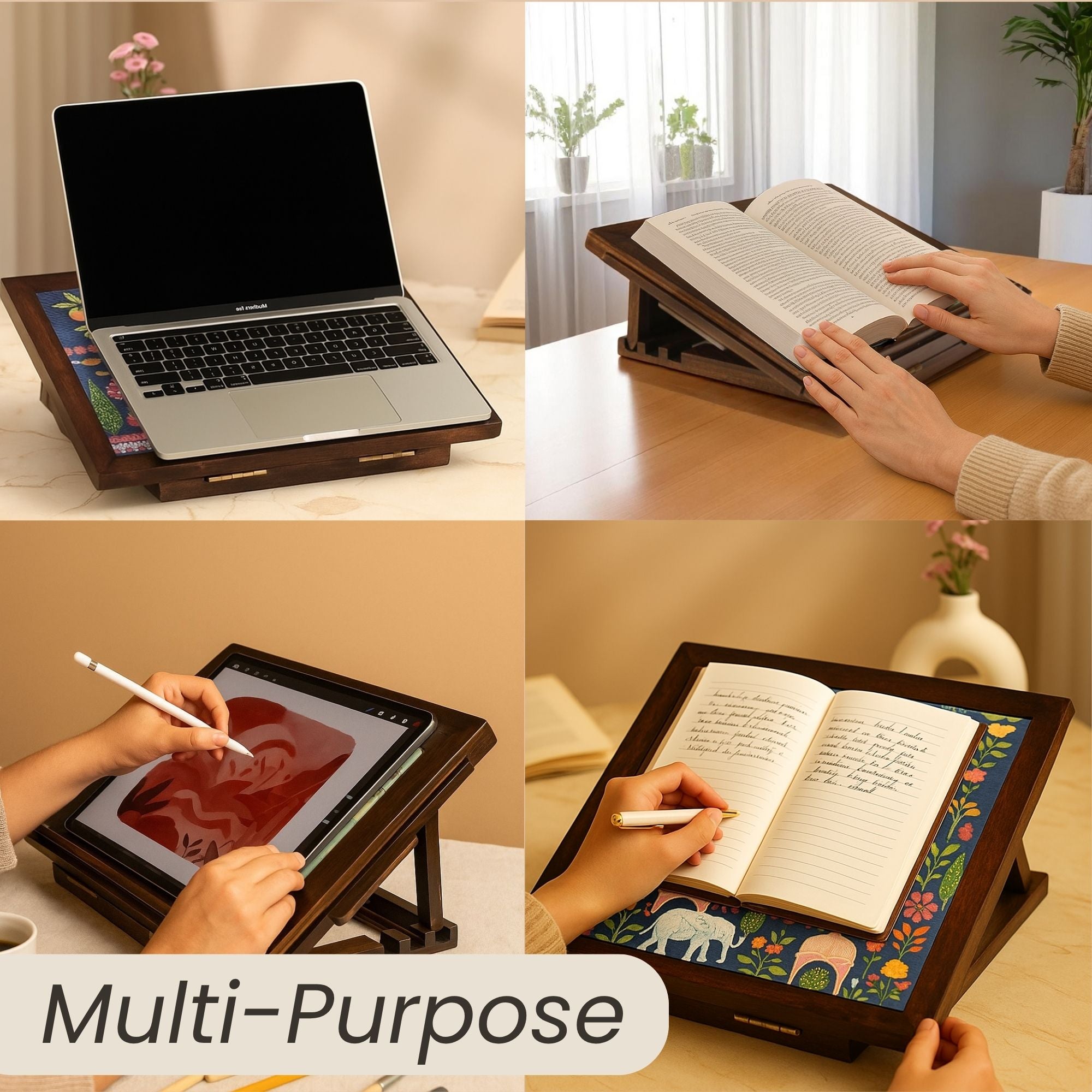 Exotic Forest Wooden Laptop Stand