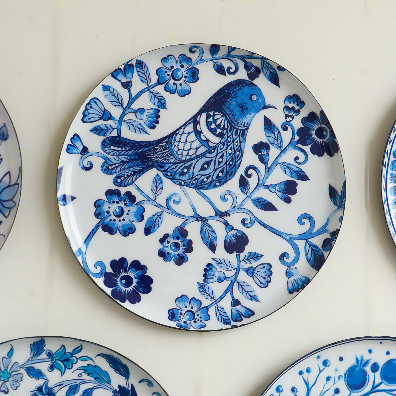Holland Delft Art Wall Plates- Set of 9