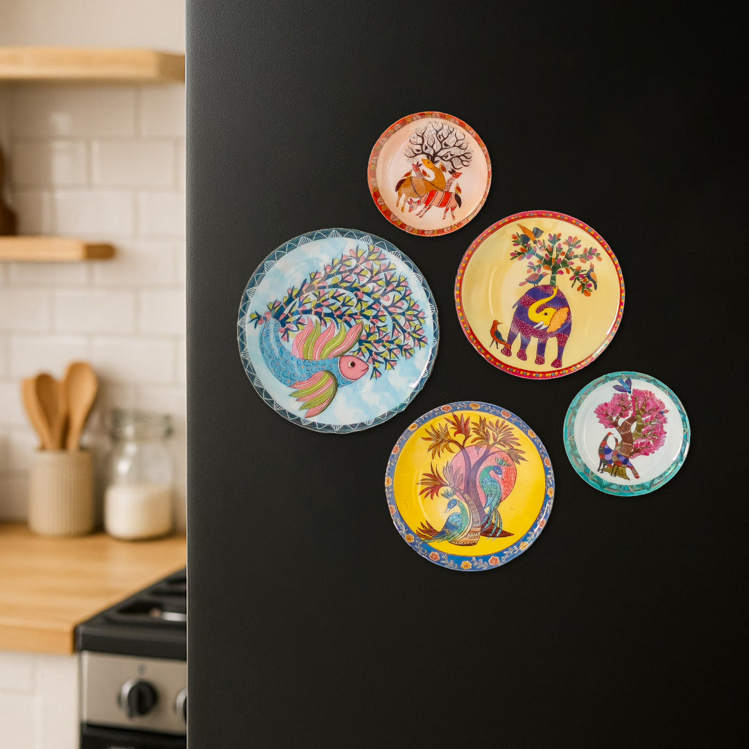 Gondh Fridge Magnets- Set of 5
