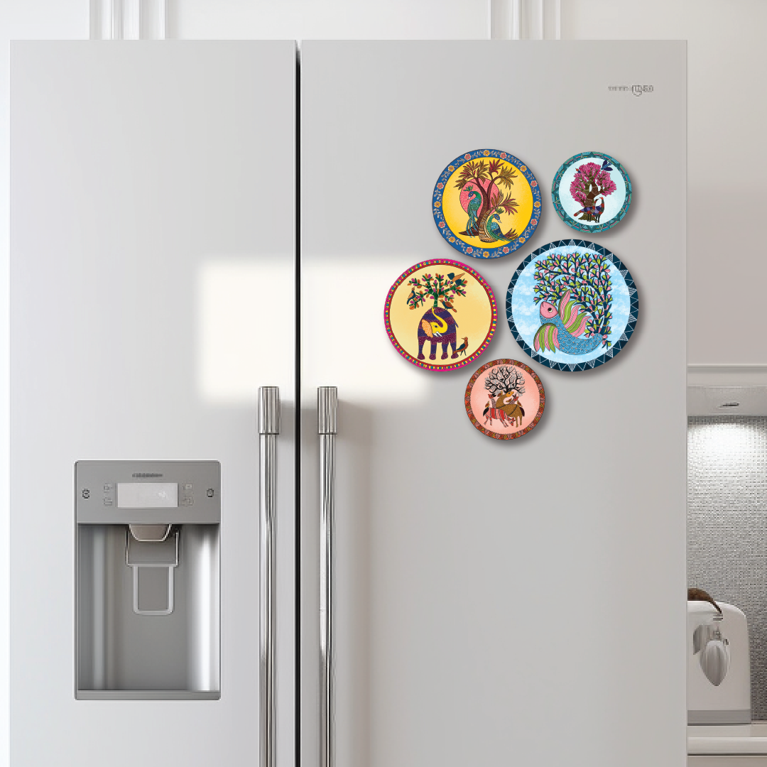 Gondh Fridge Magnets- Set of 5