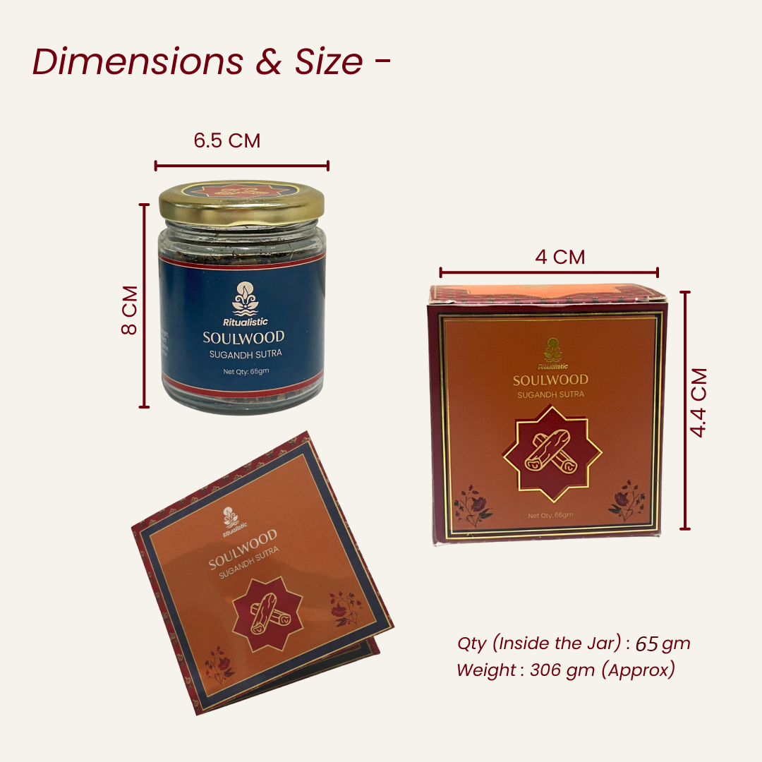 Sugandh Sutra Home Fragrance Bakhoor- Soulwood for Purifying Energy 65gm