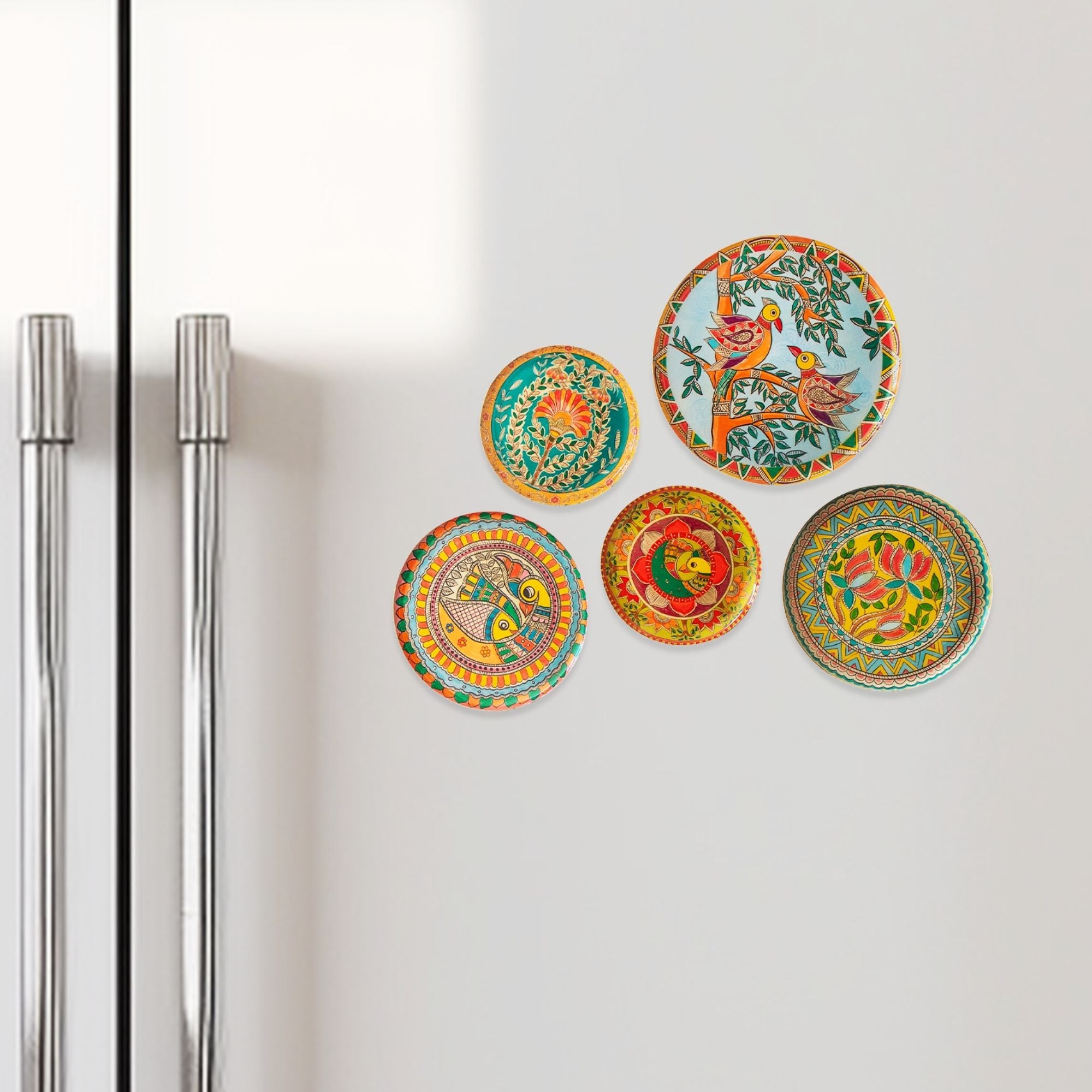 Madhubani Fridge Magnets- set of 5