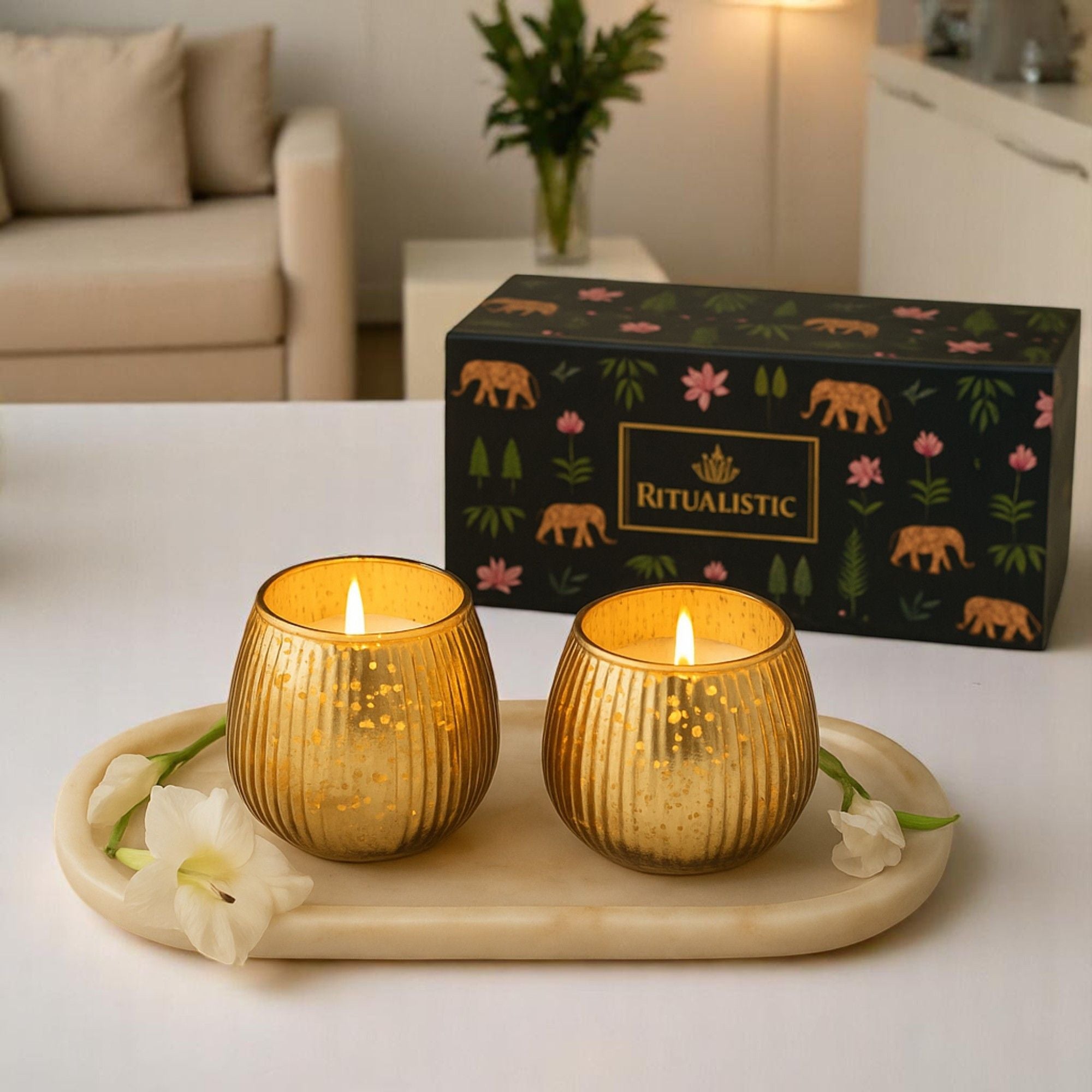 Scented Premium Soy Wax Candle - Set of 2