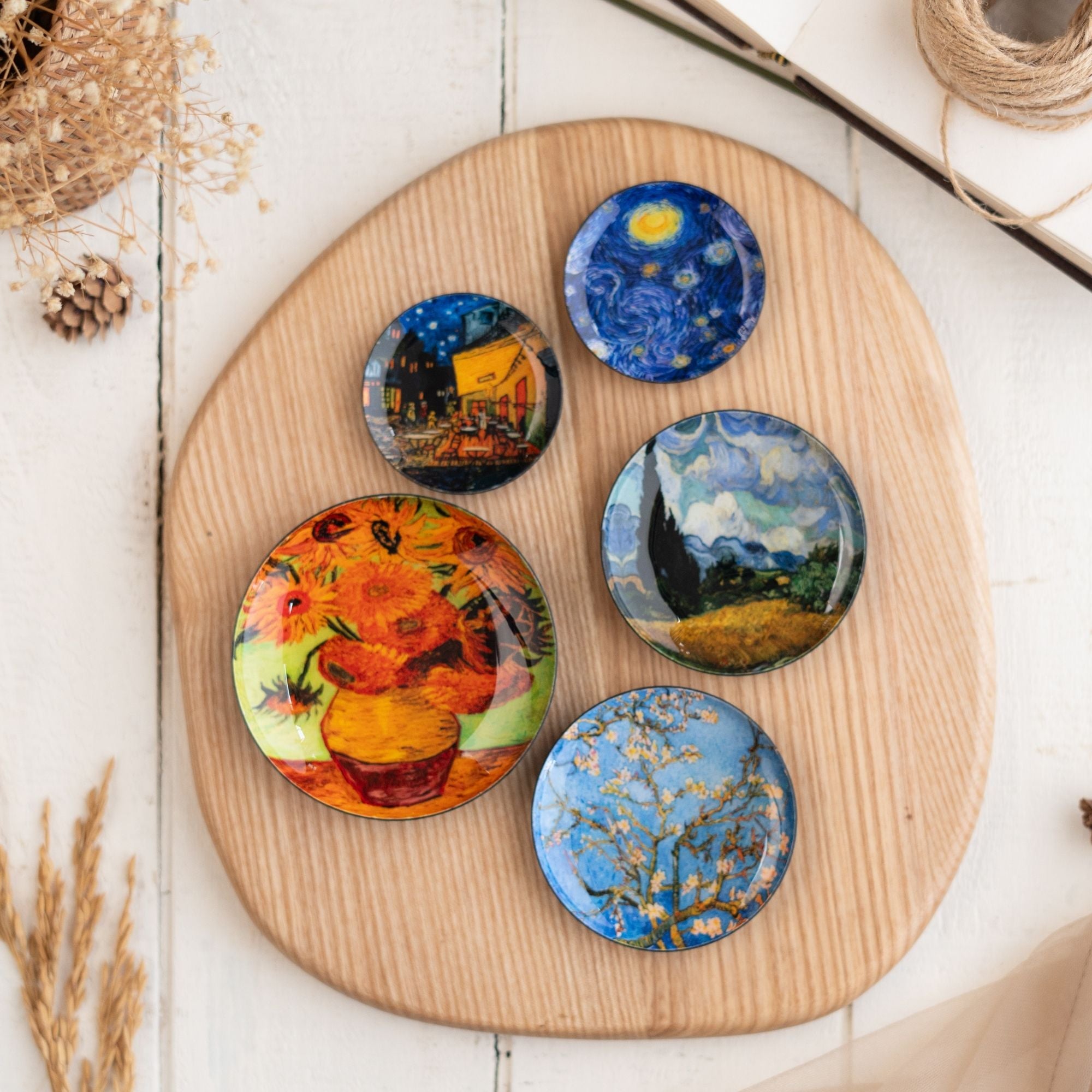 Van Gogh Fridge Magnets- Set of 5