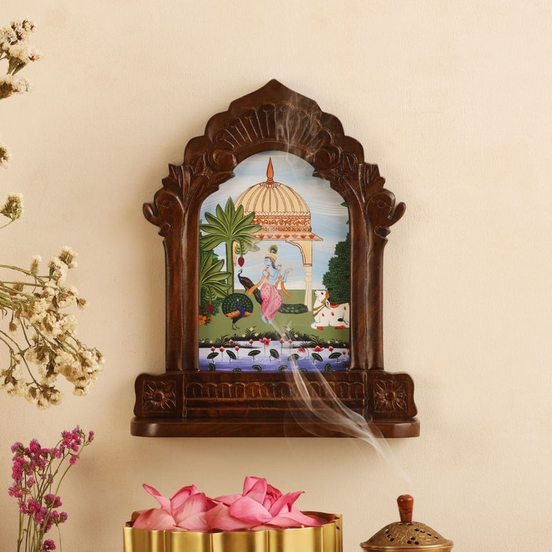 Invite divinity home with our Bhakti Wall Temple