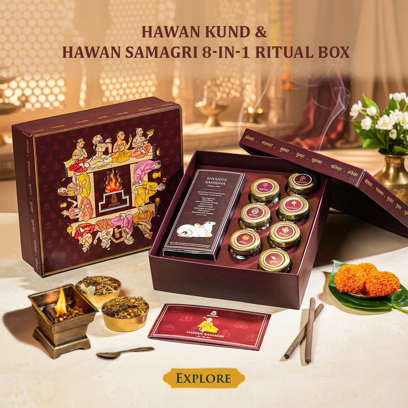 Gaushala sourced, pure and natural daily hawan kit