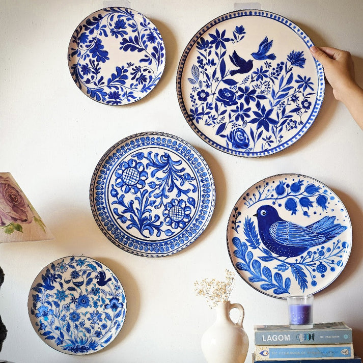 RITUALISTIC Holland Delft Art Wall Plates Set of 5 Decor plates