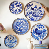 Holland Delft Art Wall Plates- Set of 5