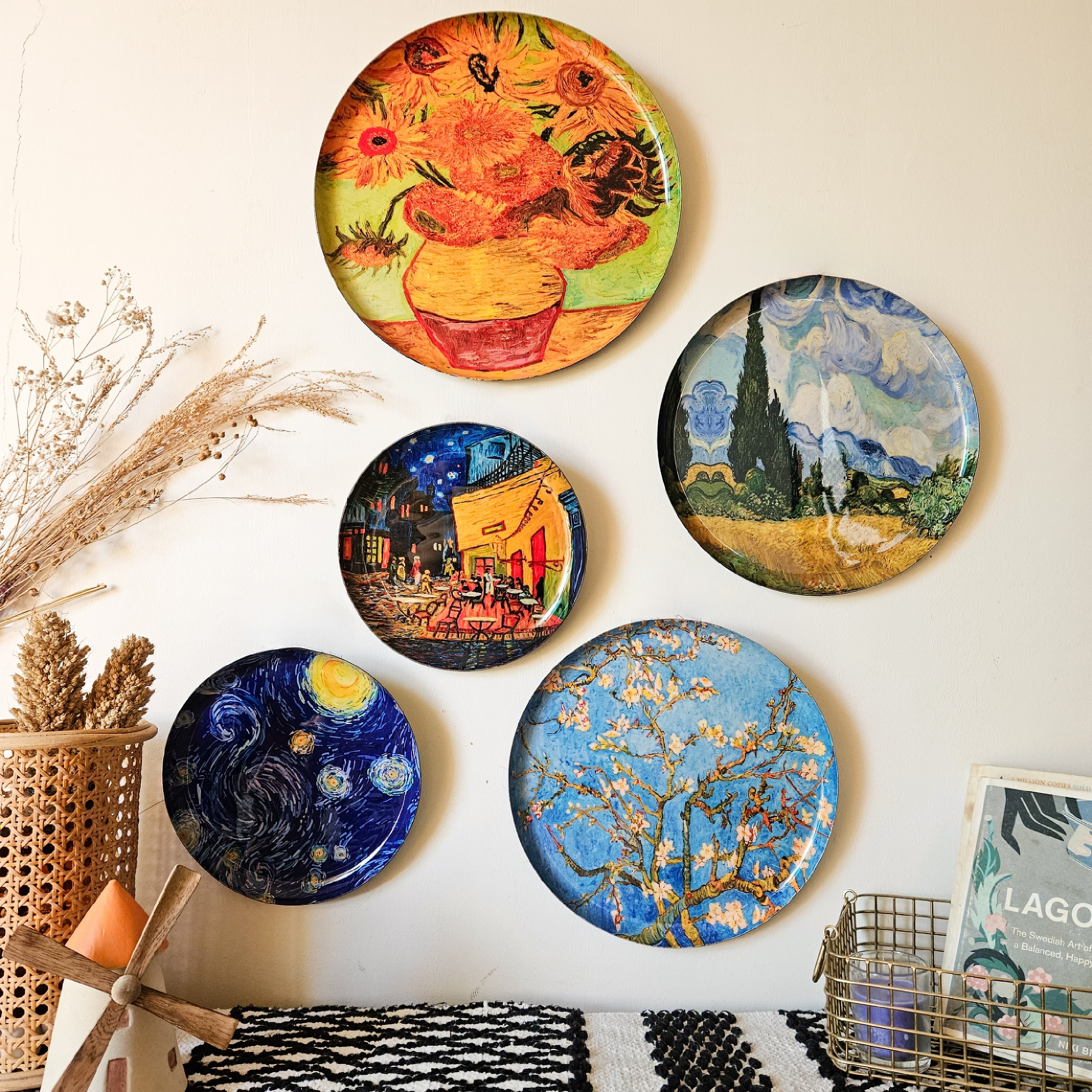 Van Gogh Wall Plates- Set of 5