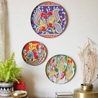 Kalamkari Wall Plates- Set of 3