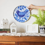Bird Single Wall Plate with wooden stand