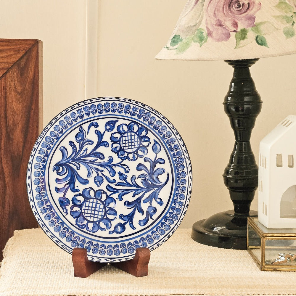 Holland Single Wall Plate with wooden stand