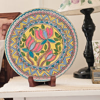 Lotus Single Wall Plate with wooden stand