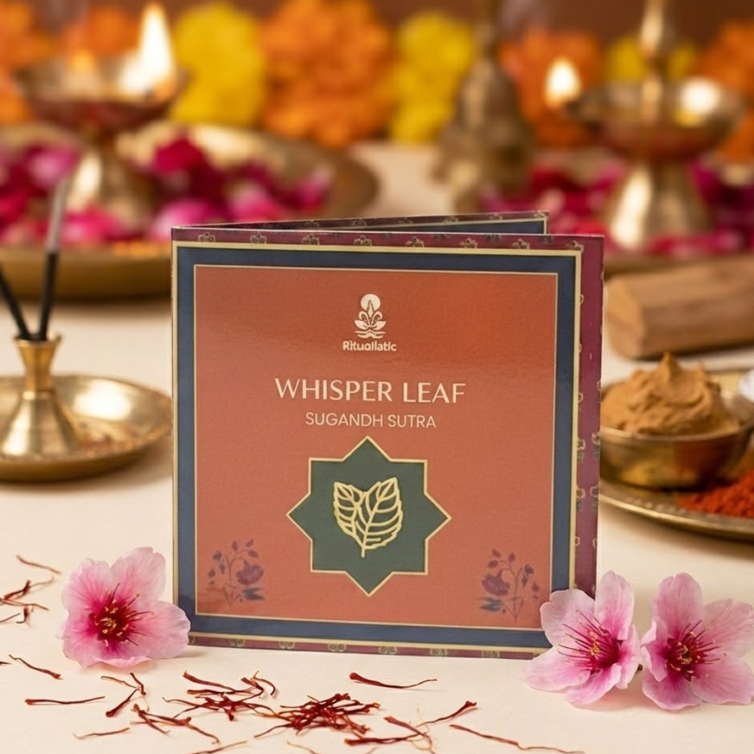 Sugandh Sutra Home Fragrance Bakhoor- Whisper Leaf for Cleansing & Uplifting 65gm