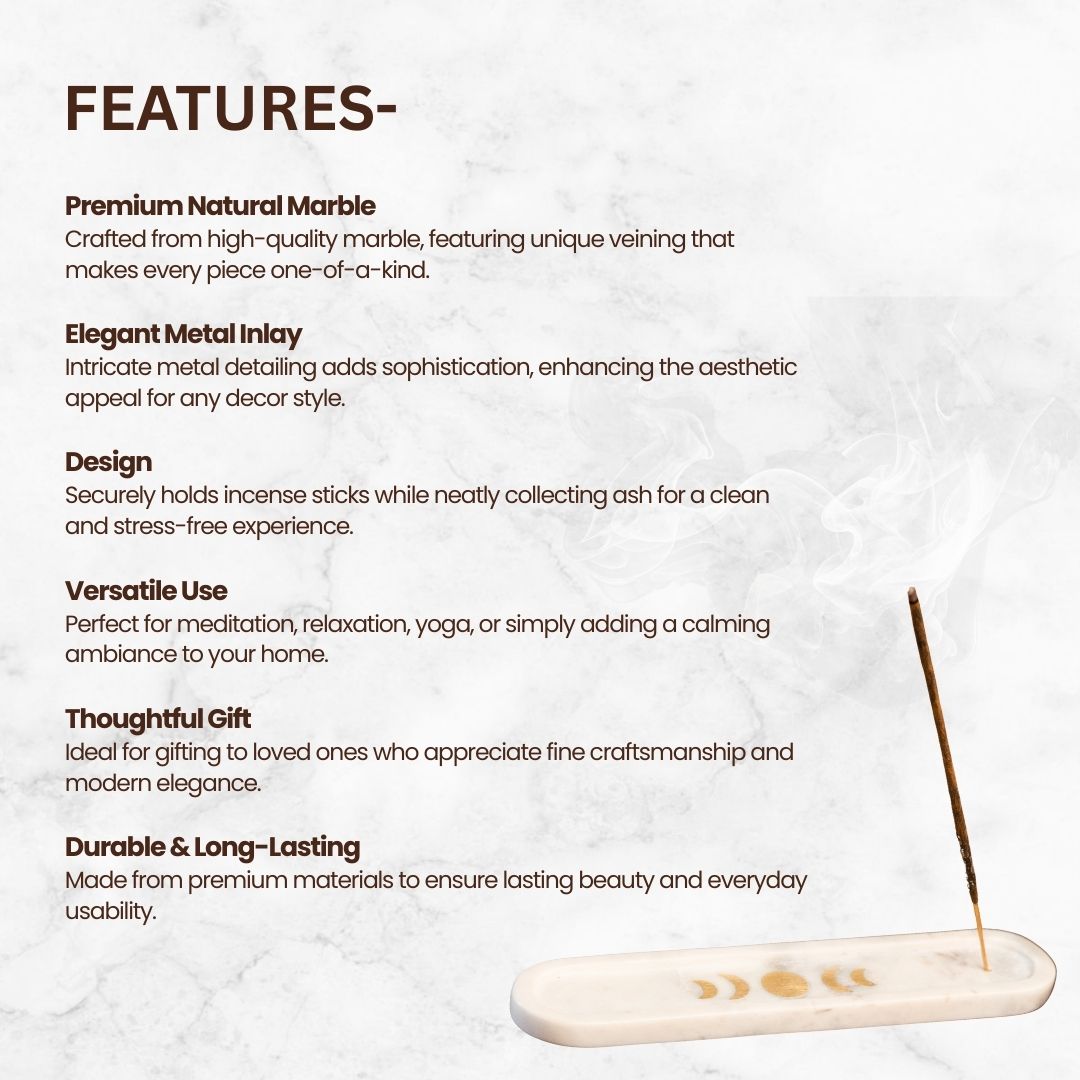 Marble Lunar Incense Holder
