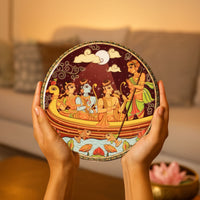 Ramayan Bengal Pattachitra Wall Plates -Set of 9