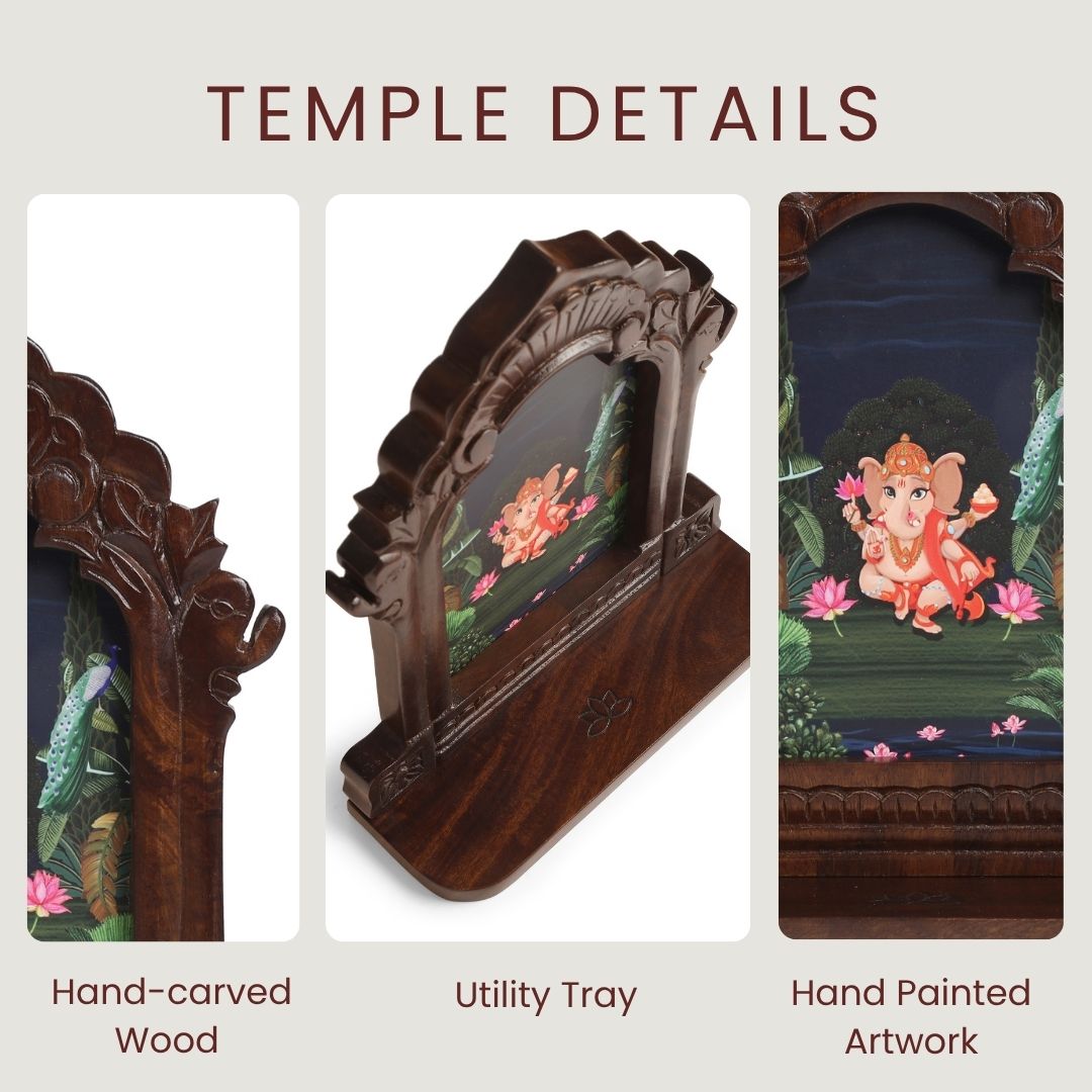 Bhakti Wall Mounted Temple - Ganesha