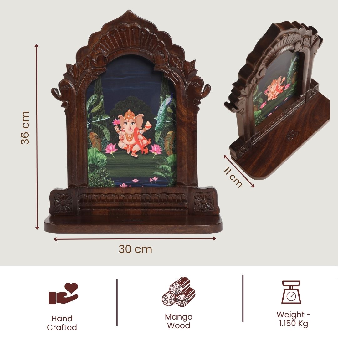 Bhakti Wall Mounted Temple - Ganesha