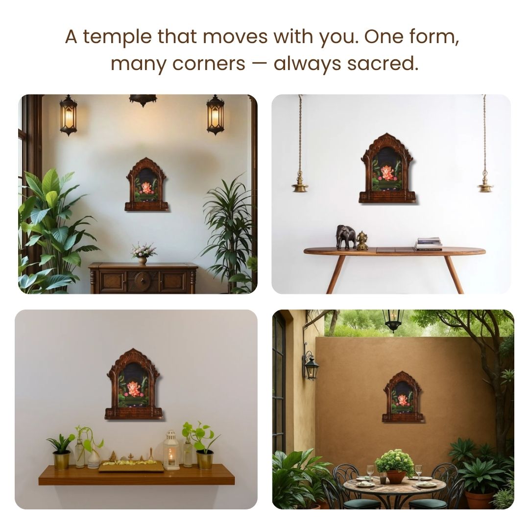 Bhakti Wall Mounted Temple - Ganesha