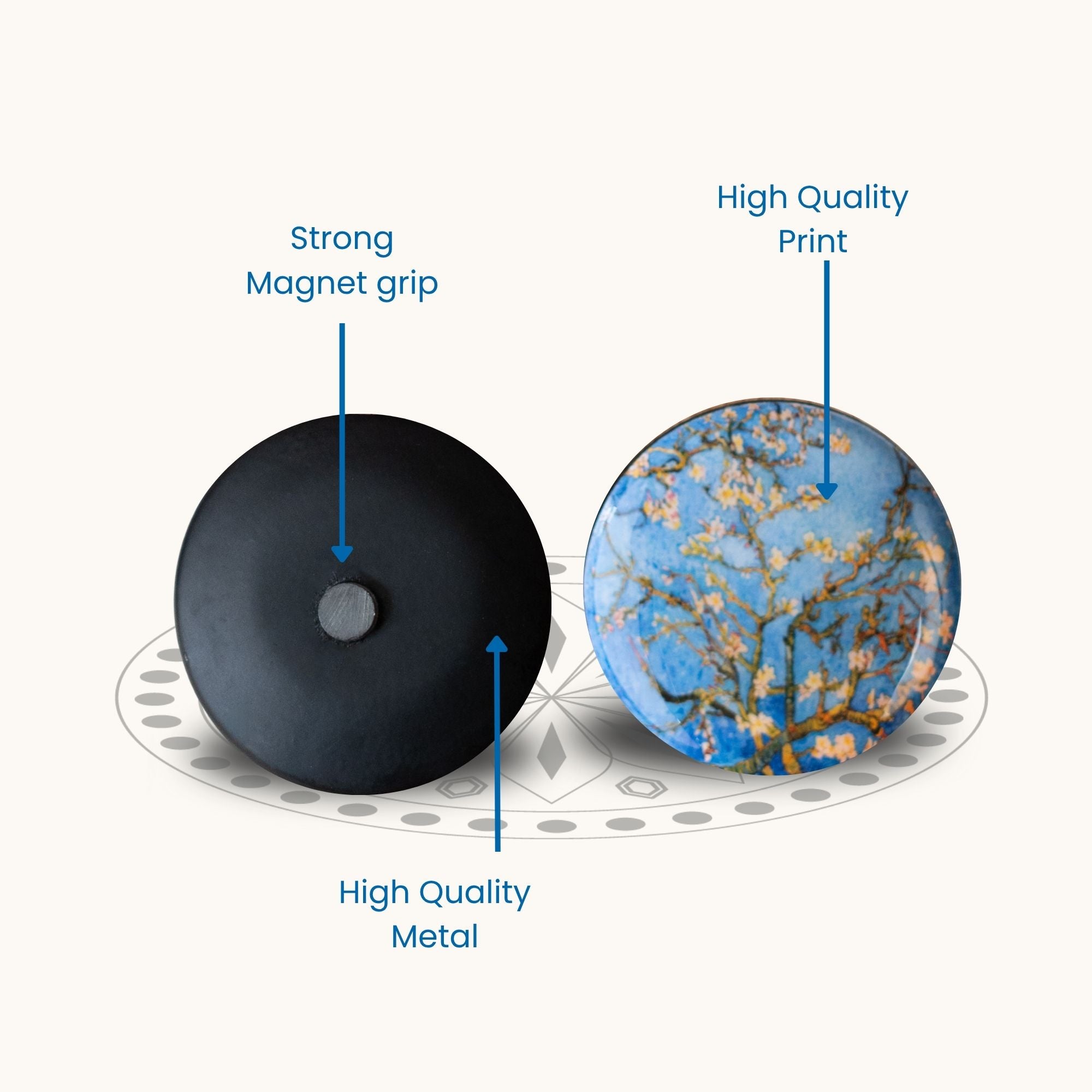 Van Gogh Fridge Magnets- Set of 5