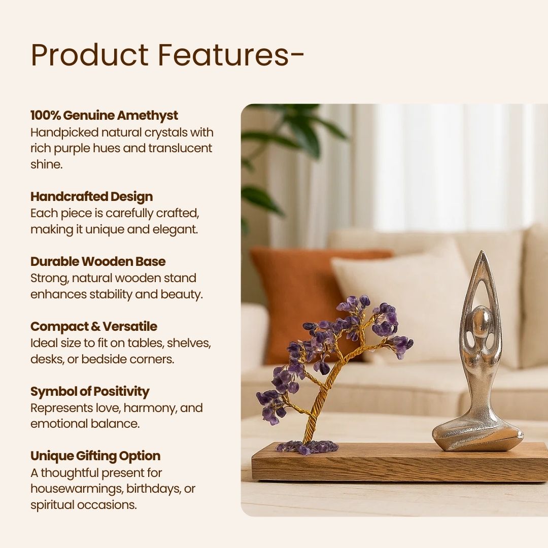 Namaste Crystal Tree - Amethyst