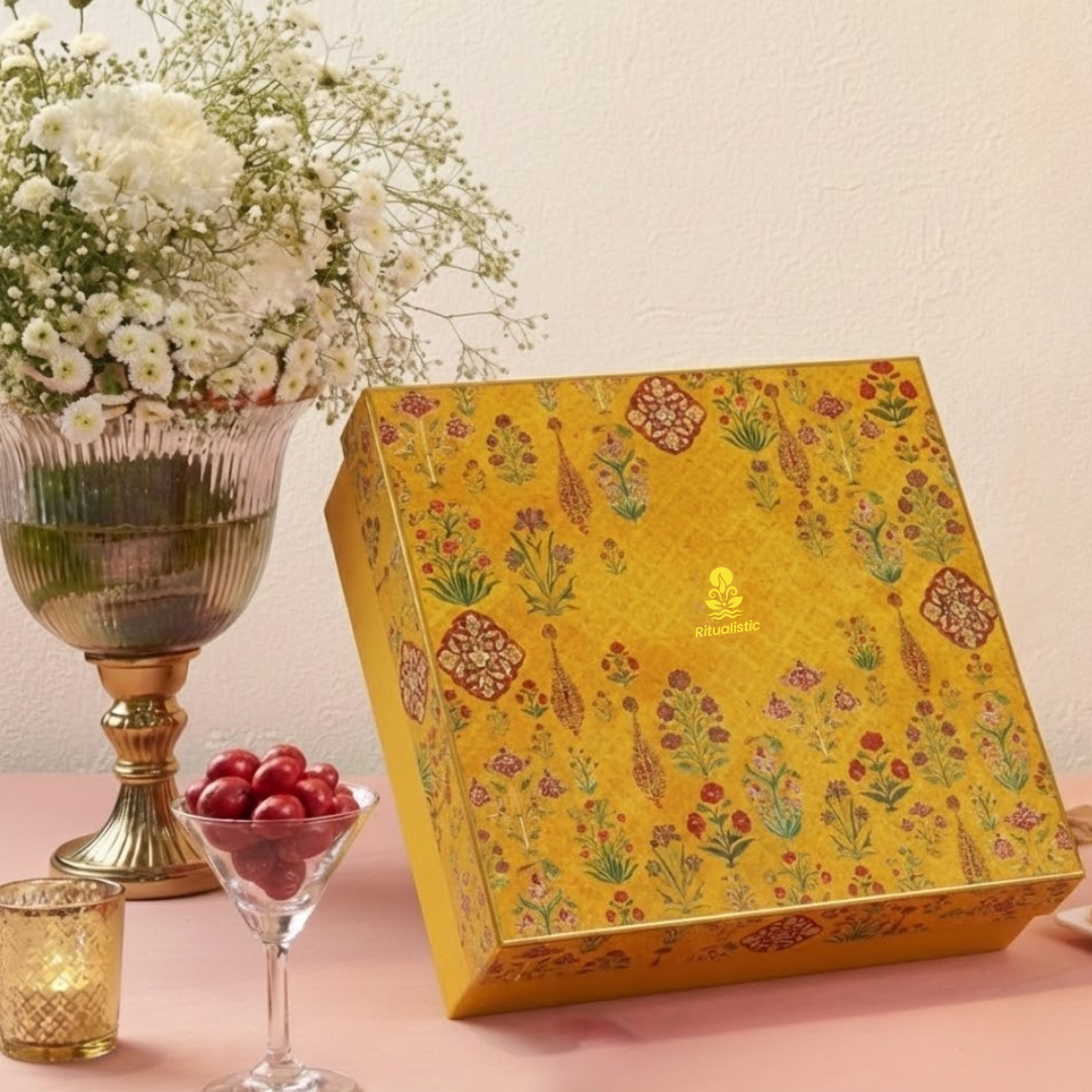 Mandala Collapsible Wooden Cake Stand