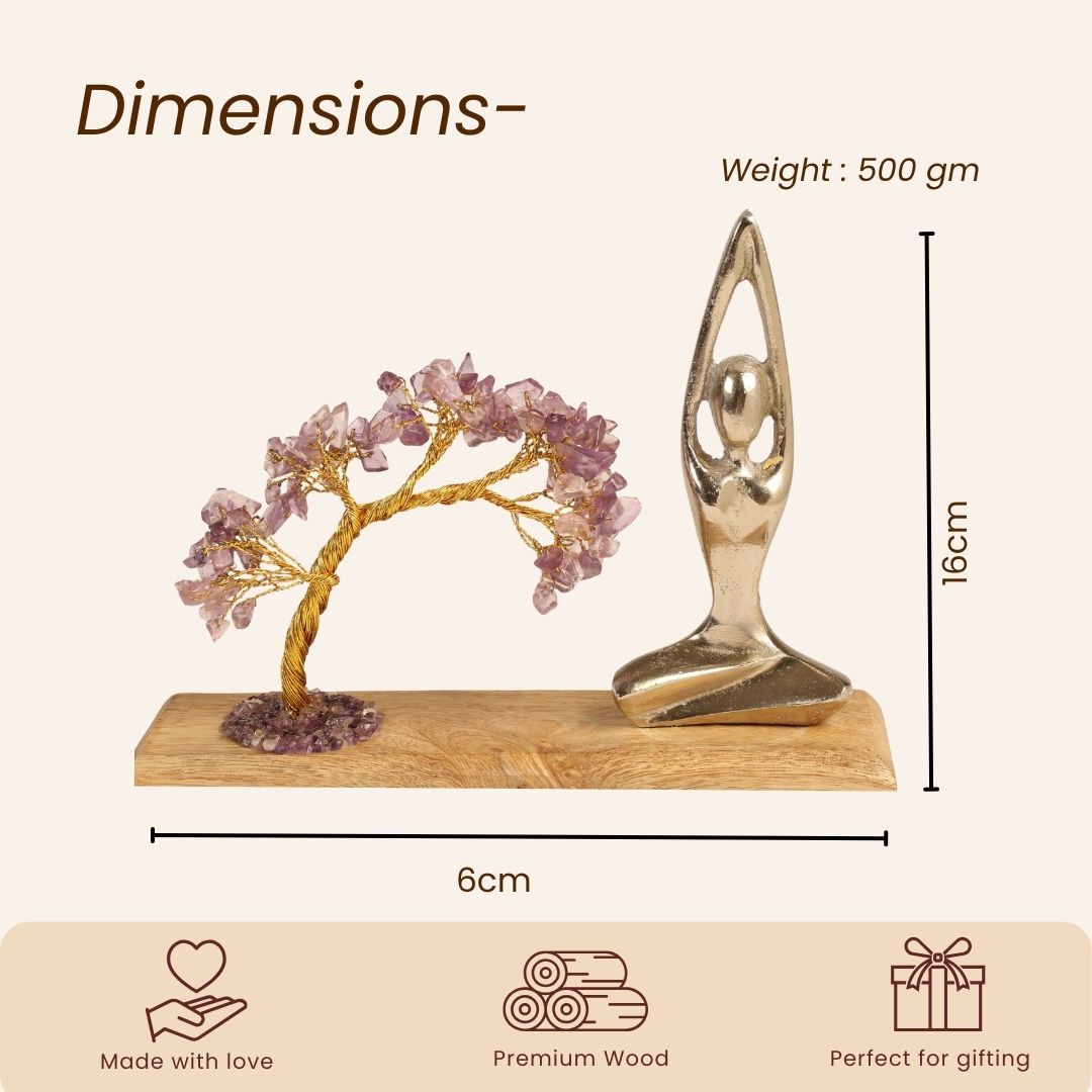 Namaste Crystal Tree - Amethyst