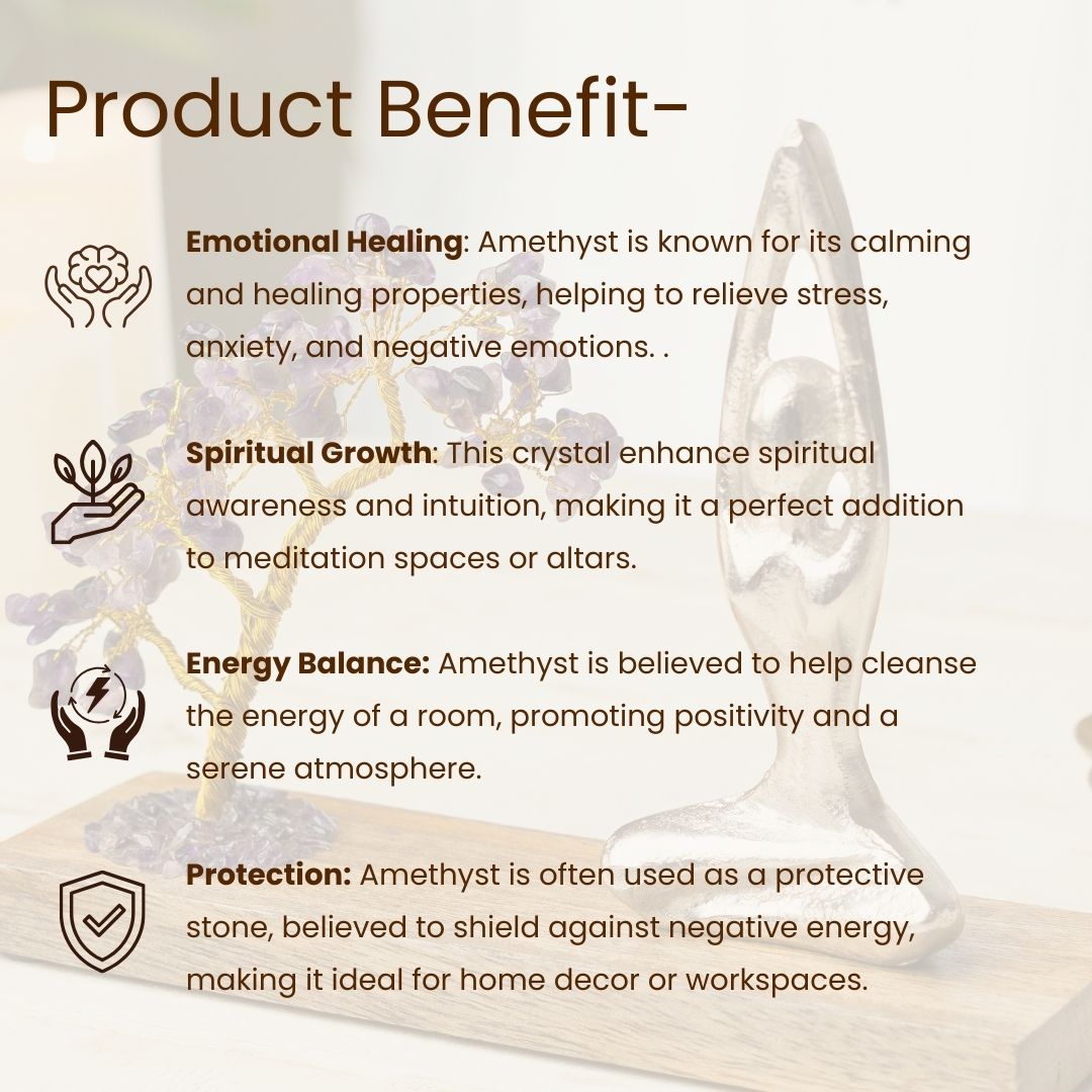 Namaste Crystal Tree - Amethyst