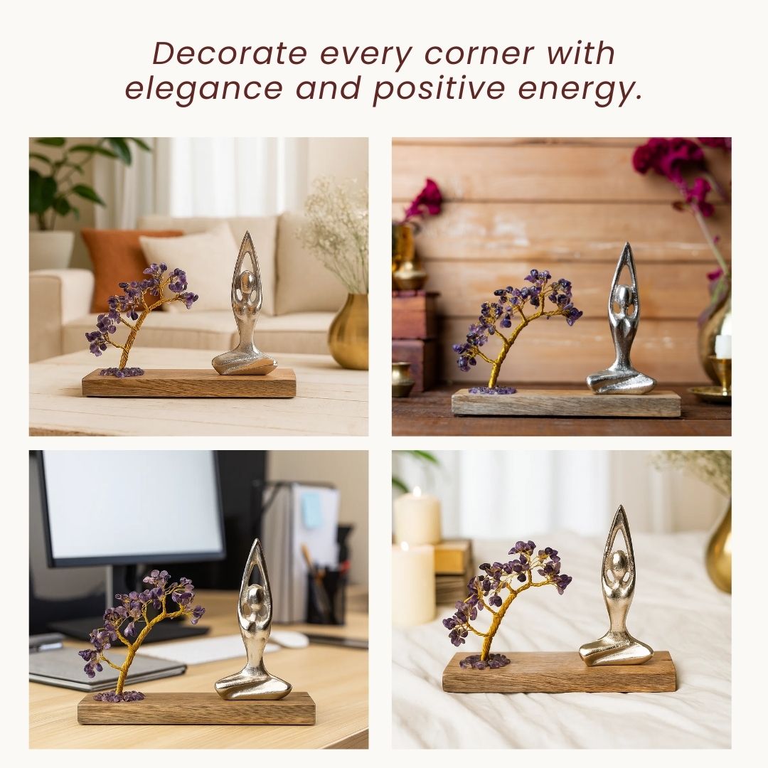 Namaste Crystal Tree - Amethyst