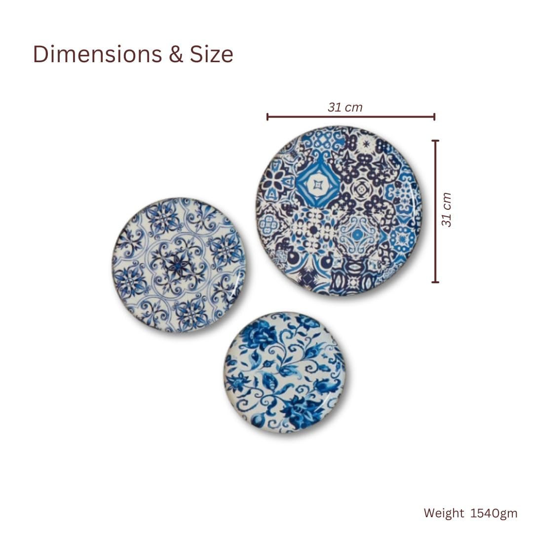 Portuguese Wall Plates- Set of 3