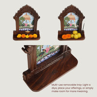 Bhakti Wall Mounted Temple - Lord Krishna