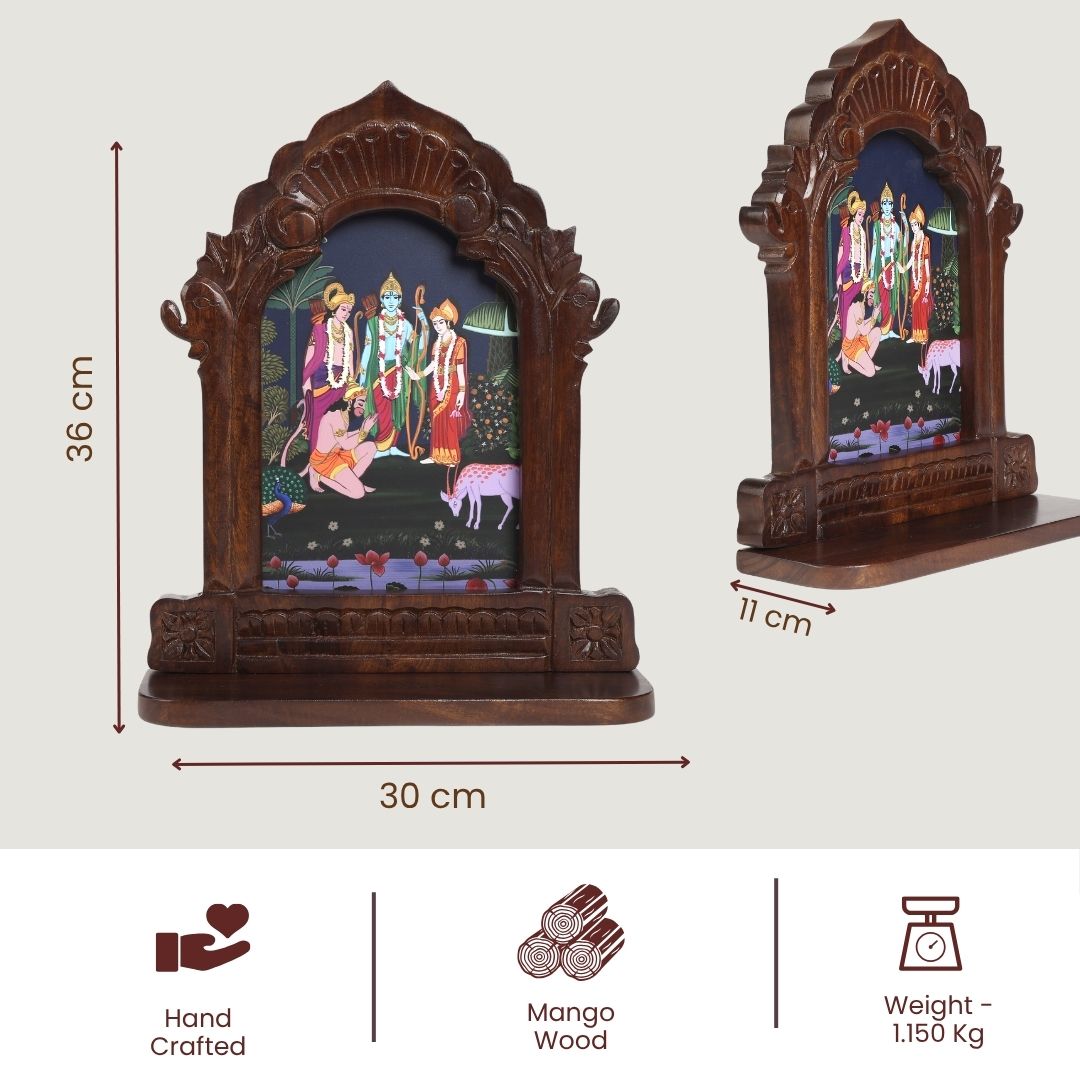 Bhakti Wall Mounted Temple - Ram Darbar