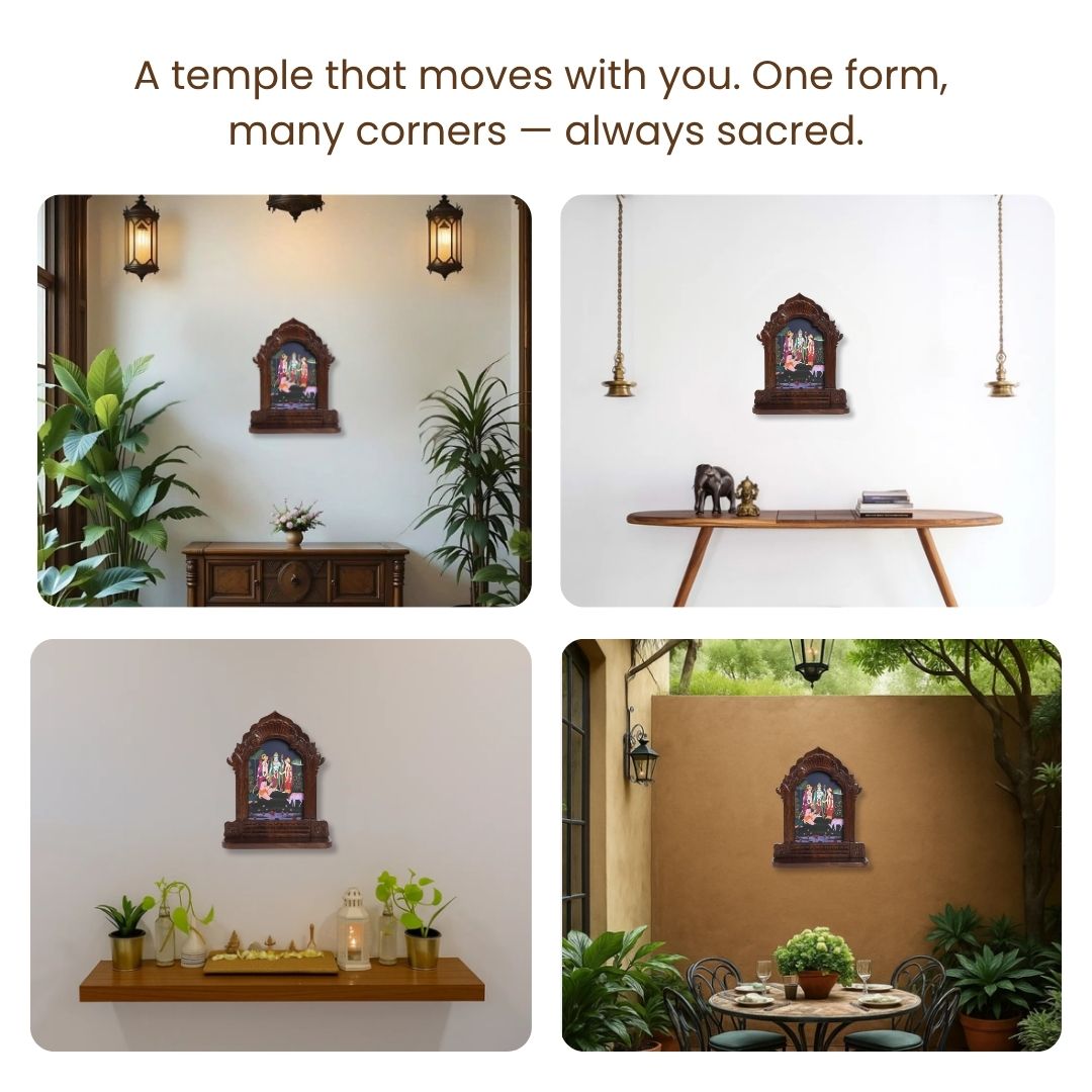 Bhakti Wall Mounted Temple - Ram Darbar