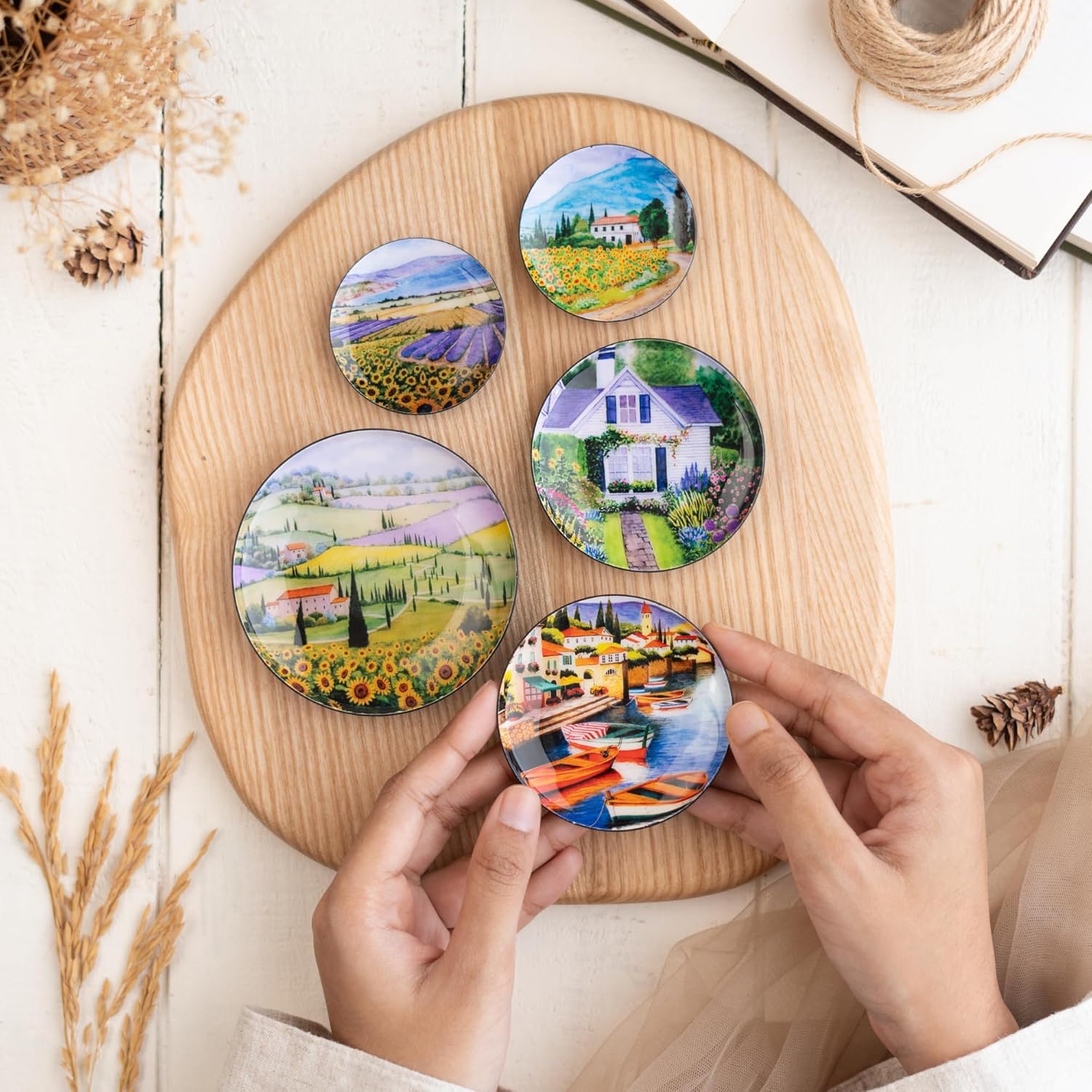 Tuscany Fridge Magnets- Set of 5