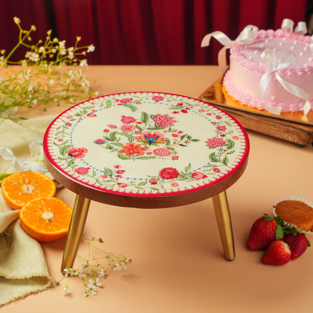 Anar-Pushp Collapsible Wooden Cake Stand
