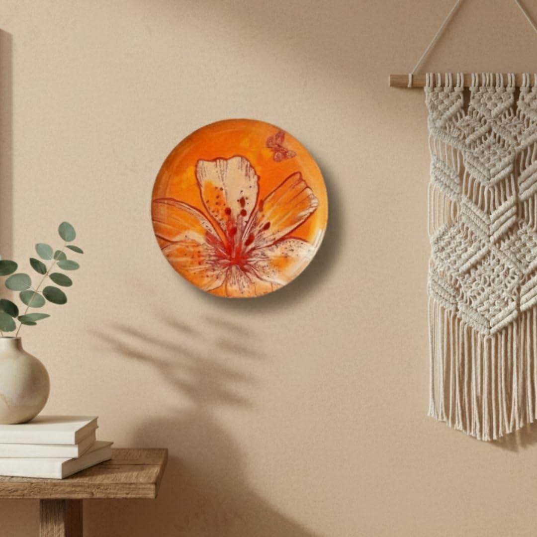 Pastel Blooms Wall Plates-Set of 5