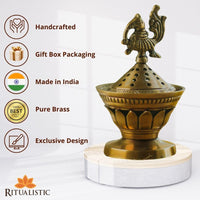 Konark Brass Loban Lamp | Dhuni | Dhoop Dani  | Incense Burner