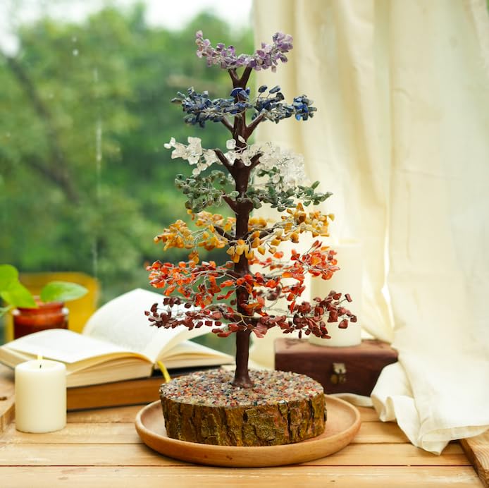 7 Chakra Crystal Gemstone Wishing Tree
